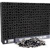 CHengQiSM Puzzle da 1000 pezzi per adulti, vuoto puro puzzle nero, difficoltà infernale, sfida difficile, monocolore, regali per giovani e amanti del puzzle