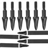 wolfman 24/50 Punce per frecce tiro con L'Arco Acciaio Inox 75 Grain Punte da Caccia Punte balistiche Punte per bersagli Punte di Ricambio per frecce Arco ricurvo Arco Compound Caccia (24)