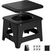 Generic Toilette da campeggio - WC portatile da campeggio | Sgabello pieghevole in PP da 30,5 cm | Secchio da viaggio compatto, facile da pulire, per auto, escursionismo, spiaggia e casa