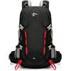 Treer Zaino Trekking 40L, Impermeabile Zaino da Viaggio per Uomo/Donna, Zainetto Ultraleggero Pieghevole per per Escursionismo, Alpinismo, Campeggio e Viaggi (Nero X,53x33x20cm)