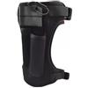Easnea Supporto per coltelli in neoprene, elastico regolabile, per immersioni subacquee e coltelli, fodero per coscia, con 2 tasche, per escursionismo, rafting, canottaggio, pesca, snorkeling (nero)