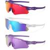 ZXTGBQ 3PCS Polarizzati Occhiali Ciclismo,Protezione UV400 Occhiali da Ciclismo Occhiali da Sole Polarizzati, Occhiali da Sole Sportivi da Ciclismo per Uomini Donne per Corsa/Ciclismo/Baseball/Pesca