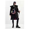 Desigual, Piumino trapuntato cintura, Poliestere, Nero, L