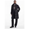 Desigual, Cappotto imbottito combinato, Nero, L