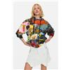 Desigual, Felpa stampata 100% cotone, Cotone, L