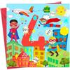 Twizler Biglietto di auguri per 4° compleanno per ragazzi, supereroe, per bambini di età 4 anni