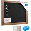 ALLboards Lavagna Nera da Gesso con Cornice in Legno 50x40cm, Scrivibile con Gessetti e Pennarelli a Gesso, Per Bar, Ristoranti, Menu, lavagna gessetti, lavagna di legno