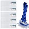 Comius Sharp 50 Portabadge con Cordino, Custodie Trasparenti Impermeabili in PVC per Badge, Carta d'Accesso e Badge Visitatore