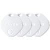 ATUVOS Air tag Smart Tracker 4 pezzi Bianco, Bluetooth Trova oggetti Compatibile con Apple Dov'è (solo iOS, Android non supportato), Localizzatore Chiavi per Borse/Bagagli/Zaini. Batteria Sostituibile