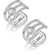 CHIC & ARTSY Ear Cuffs Orecchini a Cerchio Piccoli Ear Cuff per Donna Falsi Orecchini Clip su Orecchini Helix Polsini Cartilagine Non Piercing Finti Orecchini