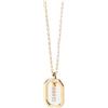 P D PAOLA PDPaola Mini Letter I Necklace Collana con nome a lettera oro, Onesize, Argento sterling, Zirconia cubica