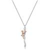 Dtja Collana con ciondolo abbraccio d'amore familiare per donna e uomo, collana a due tonalità con abbraccio affettuoso madre e figlio, gioielli alla moda, regalo di compleanno, festa della mamma