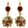 Mokilu' - Gioielli - Orecchini Vintage - Donna - Ottone dorato 24kt - Corallo e Perle
