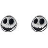 Disney Orecchini a vite rotondi di Jack Skellington da Incubo prima di Natale, taglia unica, ottone, non è una pietra preziosa