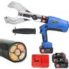 Generic Tagliacavi elettrico a cricchetto, strumento idraulico per taglio filo elettrico alimentato a batteria, per cavo Cu/Al corazzato e CU / Al, display a LED, batteria inclusa