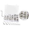 Mikikit Morsetto per Tubo in Acciaio Inox 304, 80 Pezzi, Argento | Chiave, Regolabile, per Linee e Tubo Flessibile, Uso Industriale e Automotive