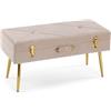 VERSA Chic Style Petto Bed Bed Panca, Misure (H x L x L) 80 x 34 x 42 cm, Beige
