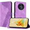 OKZone Cover per Realme 12 5G/Realme 12x 5G/Realme C65 5G,Custodia a Libro in Pelle Protettiva Folio Portafoglio con Chiusura Magnetica e Slot per Carte Wallet Case Flip Cover(Porpora)