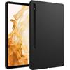 QJONSIU Cover Compatibile con Samsung Galaxy Tab S7 Plus, Antiurto Ultra-sottile Posteriore Antiscivolo, Morbido TPU Protettiva-Nero