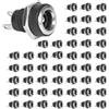 GERUI 50 prese DC 5,5 x 2,1 mm, 2 poli, connettore DC femmina, rame, ottone, lega di zinco (con dado)