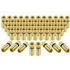 POPPSTAR connettori F a crimpare (50 pezzi) per cavo coassiale SAT (RG58, RG59, 5 mm, 7,5mm) Adattatori antenna stagni per cavi satellitari TV, indorato