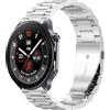 GIOPUEY Cinturini Compatibile con OnePlus Watch 2/3, Acciaio Inossidabile Cinturino [Resistente all'Usura] - Silver