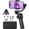 hohem iSteady M6, Stabilizzatore per Smartphone, 3-Assi Gimbal Smartphone, Stabilizzatore per Android e iPhone, Rotazione a 360°, Display OLED, carico utile 400 g, Gimbal per Registrazione Video