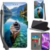 Haninsuze Cover per Nokia G42 5G Custodia Cover Pelle Libro Portafoglio con Porta Carte Magnetica Protezione Antiurto Cuoio Flip Case Custodia Cover per Nokia G42 5G, barca