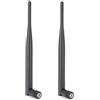 M ugast Antenna WiFi, 2 Pezzi 6DB ad Alto Guadagno 2.4/5G Router Dual-Band Antenna Sistema WiFi Wireless con connettore Universale SMA, per Router di Rete Wireless