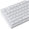 JakeTsai Crystal Jelly Keycaps, PBT Keycap 134 Keys OEM Profile Double Shot White Translucent Custom Keycaps for Cherry MX Switch Mechanical Keyboard
