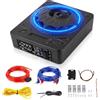 SIXWIN Subwoofer 1200W, 10 Pollici Subwoofer Sottosedile Piatto per Auto con Amplificatore Integrato, Sistema Audio per Auto, Controllo Personalizzato dell'Enfasi dei Bassi, Bassi Profondi
