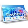 Prechen 15,6 Monitor Portatile, Touchscreen Display IPS FHD 1920x1080P con Altoparlante Integrato e Custodia Protettiva, Secondo Schermo Esterno per Laptop con Ingresso HDMI e USB-C per PC, Mac