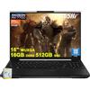 Asus TUF Gaming A16 Laptop | 16 WUXGA 165Hz 100% sRGB | AMD 8-core Ryzen 7 7735HS | 16GB DDR5 512GB SSD | Radeon RX7700S 8GB Graphic (>RTX4060) | Retroilluminato USB-C USB4 Win11Pro w/DLCA accessorio