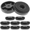Generico Piedini Isolanti Set 10 Pezzi per Diffusori Acustici Rotondi 30x8mm in Eva e Abs Portatili e Gestione Energetica per Amplificatori e Subwoofer