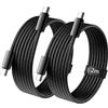 nongxiang [2 Pezzi 2M] Cavo USB C da 240 W, Cavo di Ricarica Rapida PD da USB C a USB C, in nylon, compatibile con iPhone 16/15 Pro Max, Samsung Galaxy S24/S23/S22, MacBook Pro/Air, iPad, Switch