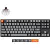 Keychron K8 MAX Tastiera meccanica wireless, 2,4 GHz/Bluetooth/USB-C, LED bianco, QMK/VIA, Macro programmabili, PBT Keycaps, Per Mac Windows, Super Brown Switch