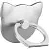 Mustone Supporto per Telefono Cellulare Finger Ring, Staffa Anello Grip cavalletto Universale per Smartphone iPhone XS x 8 7 6 6S 5 5C 5S/Galaxy S8 S9 S7EDGE S7 S6 Note 8 5, Tablet (Argento)