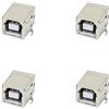 HeyNana 4 connettori USB femmina di tipo B per saldatura PCB 90 gradi