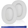 Adhiper Cuscinetti auricolari di ricambio per Sony ULT WEAR senza fili, cuscinetti auricolari in morbida pelle proteica e schiuma fonoassorbente (off-white)