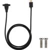 CHEOTIME Cavo di prolunga HDMI, Cavo da 1,2 M Maschio a Femmina Cavo di prolunga ad alta velocità Prolunga per montaggio a pannello con vite per foro di fissaggio per console di