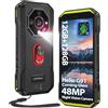 Ulefone Armor X32 Rugged Smartphone, MTK G91 12GB+256GB/2TB 48MP+20MP Visione Notturna Android 14, 5.65 Vetro Corning 5500mAh cellulare indistruttibile Telefono Dual SIM/NFC/OTG 2anni garanzia-Verde