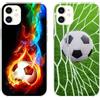 Mixroom - Cover Custodia Back case In TPU Silicone Morbido Per iPhone 12 Fantasia Calcio E Goal 82+730 Goal Rete
