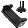 Feichao, adattatore universale per telefono cellulare con clip con adattatore 1/4 per smartphone da 56 a 85 mm, con timer automatico e presa a mano (supporto per telefono + adattatore 1/4)