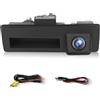 Hodozzy Telecamera Retromarcia Maniglia del Tronco per VW Audi, Hodozzy HD Visione Notturna Telecamera Posteriore 170°Impermeabile AHD & CVBS per Audi A3/A4L/Q5/S3 per VW Passat/Tiguan/sagitar/Lavida 12V