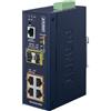 PLANET IGS-5225-4P2S switch di rete Gestito L2+ Gigabit Ethernet [10/100/1000] Supporto Power over Ethernet [PoE] Blu (IP40 Industrial L2+/L4 4-Port - 1000T 802.3at PoE + 2-Port - 100/1000X SFP Full