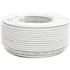 Premium X cavo satellitare mini coassiale da 100m in bianco - Extra sottile con Ø di 4mm - Doppia schermatura per sat | cavo | DVB-T - Supporta Ultra HD 4K e 3D
