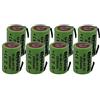 Electron 8 X Batteria ricaricabile NiMh 4/5 SC 1,2V 2000mAh 22x33mm subC a saldare linguette per pacchi batteria