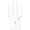 Frogetu Ripetitore WiFi Potente per Casa, Amplificatore WiFi 300 Mbps con 4 Antenne,Amplificatore Segnale WiFi, Modalità AP/Repeater/Router, WPS, per Streaming Gaming (bianco)