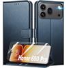 Mofurd Cover per Honor 600/600 Pro 5G Libro in Pelle PU, [con 2 Pezzi Pellicola Vetro Temperato] Custodia Portafoglio Antiurto [Blocco RFID] [Funzione di Supporto] [Slot Schede], Blu