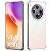 GIOPUEY Cover Compatibile con Vivo X300, TPU Ultrasottile HD Case, Protezione del Cuscino d'Aria - Trasparente